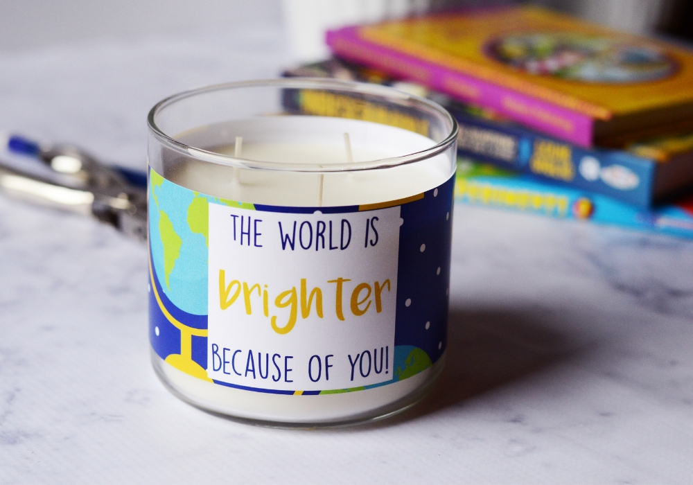Teacher Candle Gift Free Printable Candle Labels