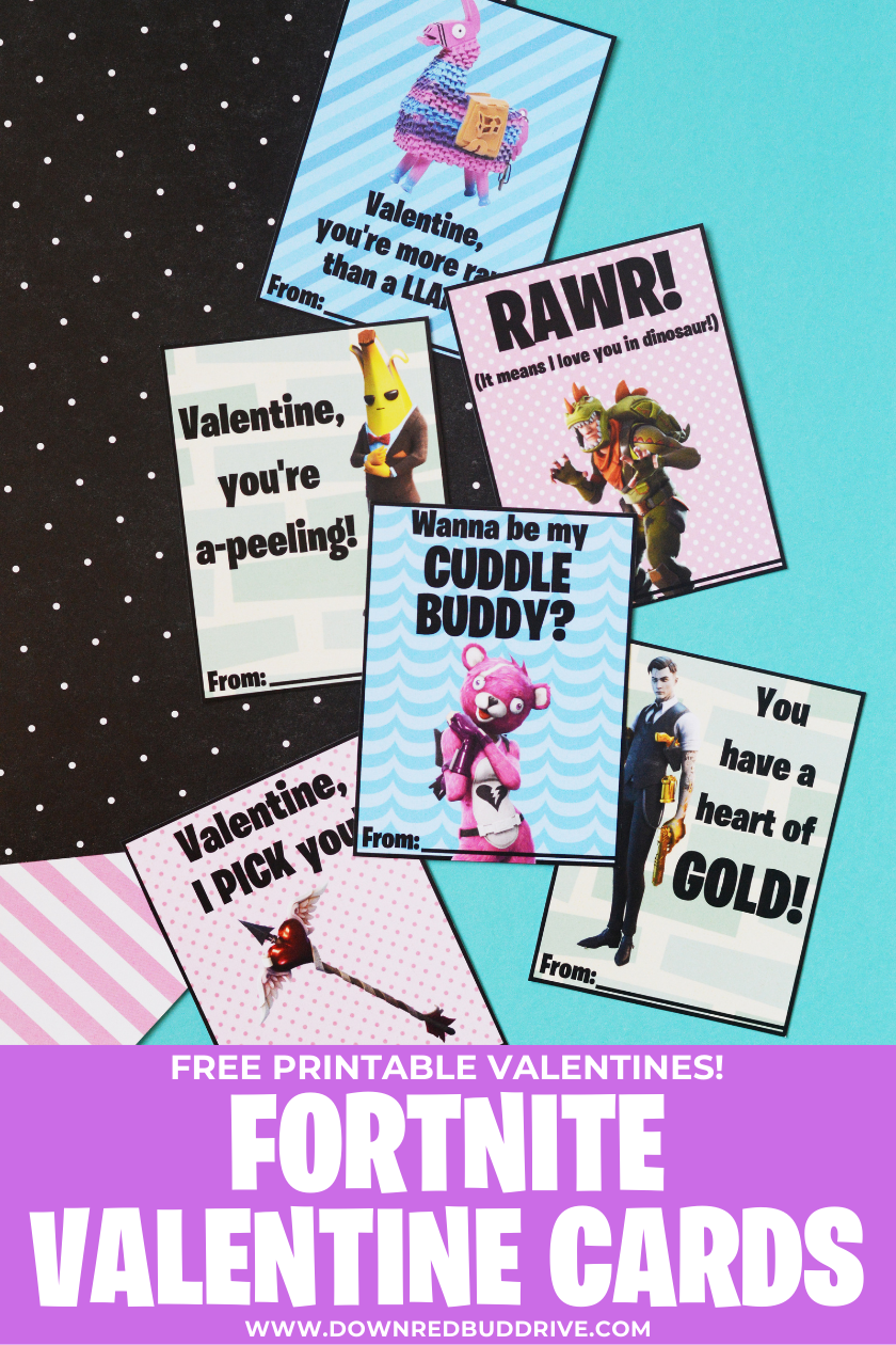 Printable Fortnite Valentines | Free Printable Fortnite Valentines