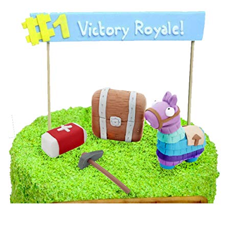 Details about   Game On Fortress Party Supplies Battle Royale Fortnite Birthday Cake Toppers X12 