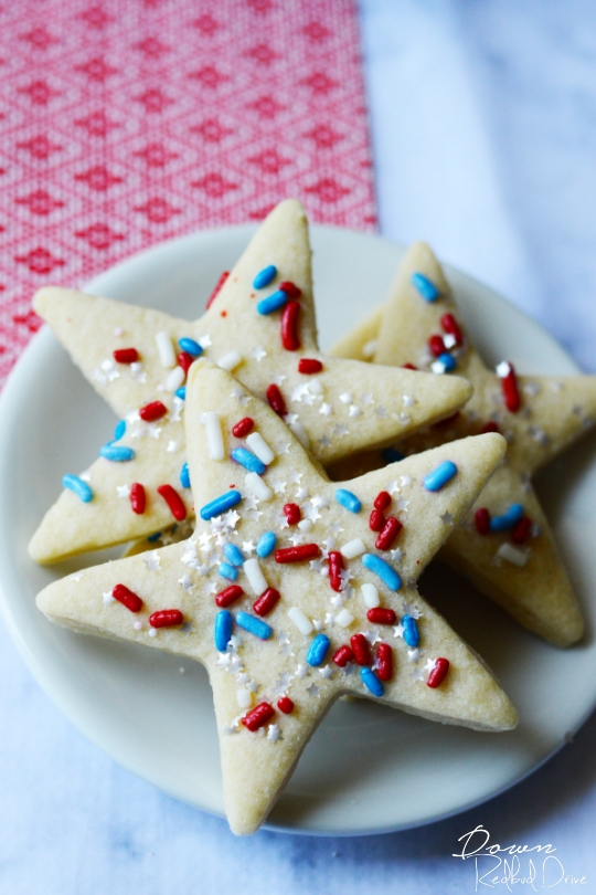 Patriotic Sprinkle Cookies