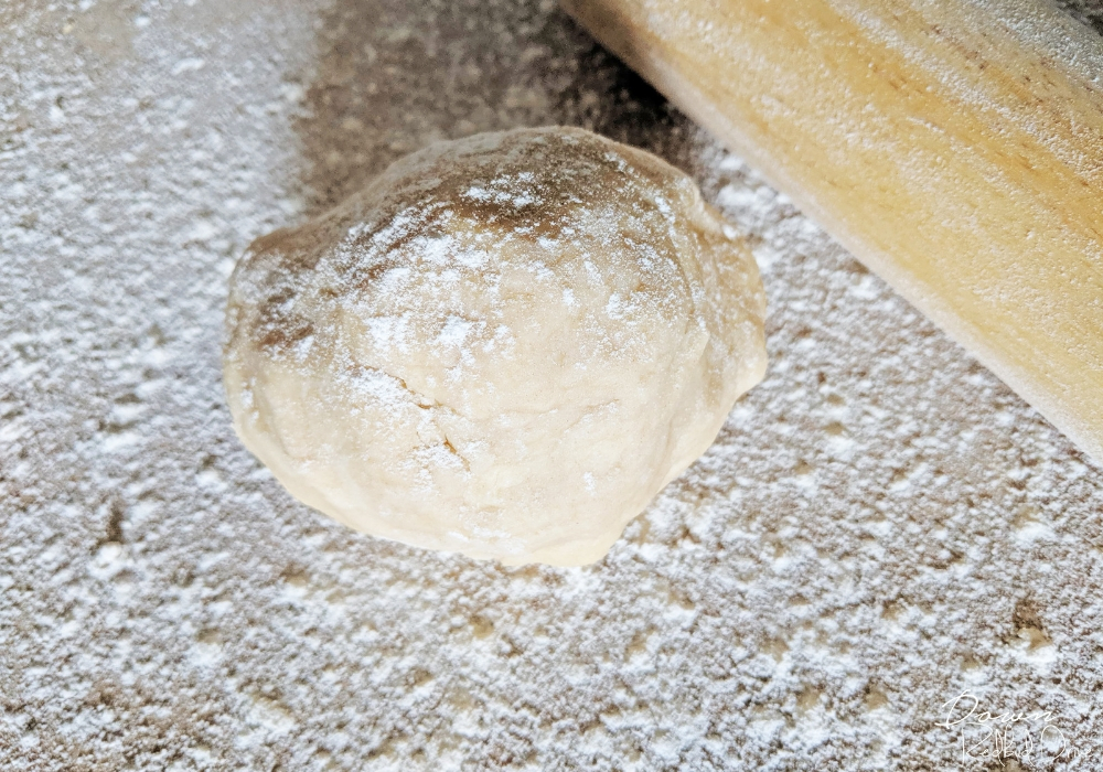 peach dumplings dough ball
