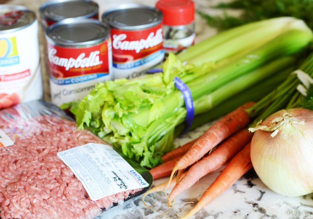 ingredients for hamburger soup