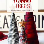 DIY Flannel Trees