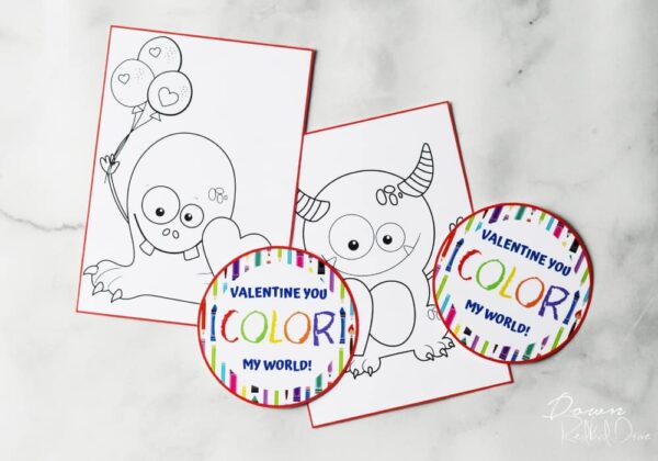 Crayon Valentines | Easy Valentines with Free Printables!