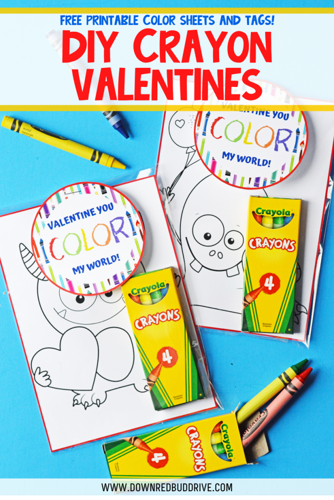 Printable Crayon Valentines