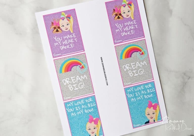 JoJo Siwa Valentines | Free Printable JoJo Valentines!
