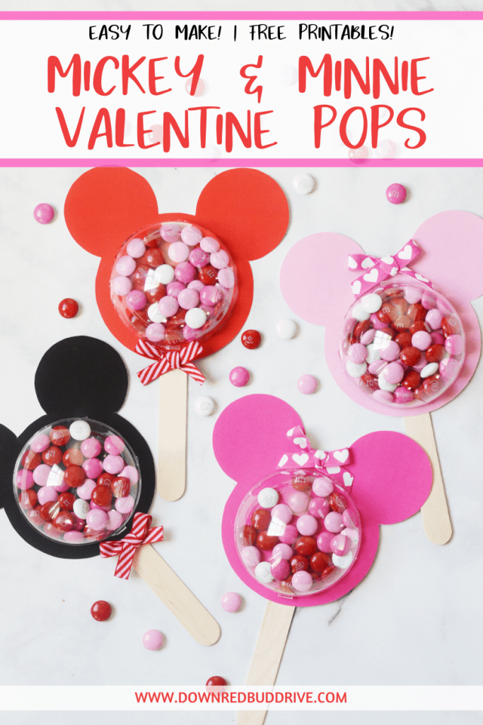 Mickey and Minnie Valentine Pops