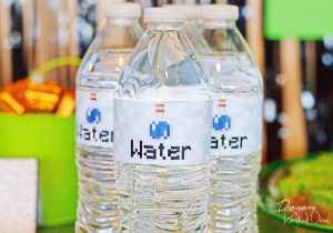 minecraft water bottle labels printable