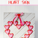 Wooden Heart Valentine Sign