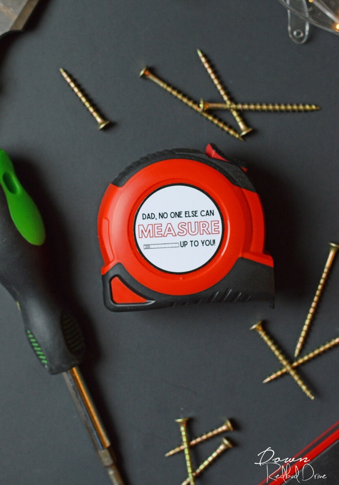 diy father's day tape measure gift