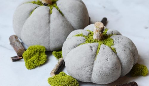 DIY Concrete Pumpkins