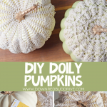 DIY Doily Pumpkins