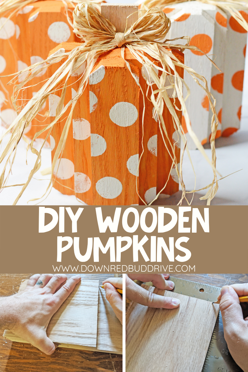 Wood Pumpkins DIY | Easy fall home decor DIY project!