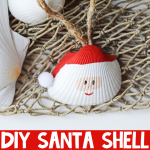 DIY Santa Seashell Ornament