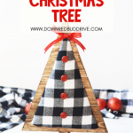 DIY Wood and Fabric Christmas Trees