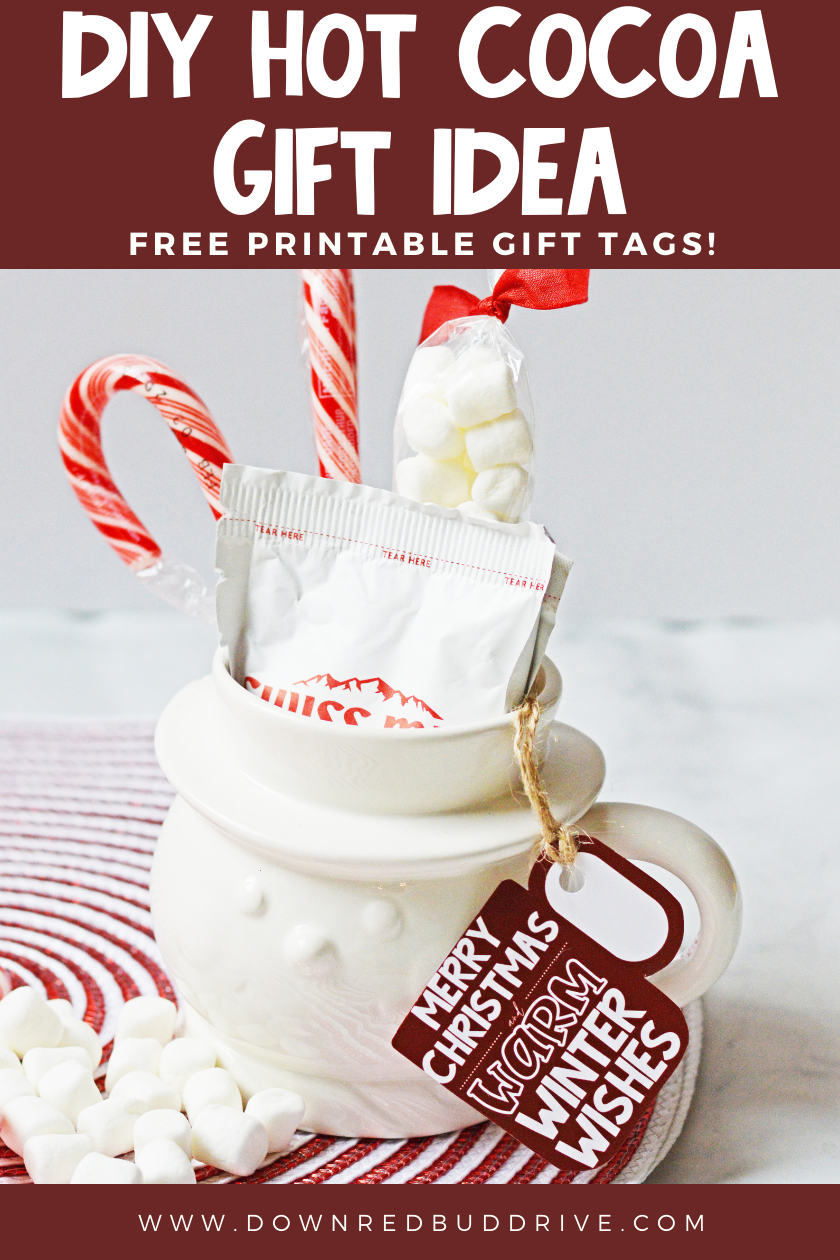 DIY Hot Cocoa Gift Idea | Free printable gift tags too!