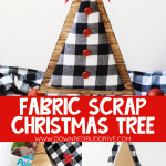 DIY Wood and Fabric Christmas Trees