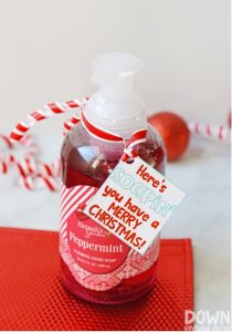 Christmas Hand Soap Gift DIY - Down Redbud Drive