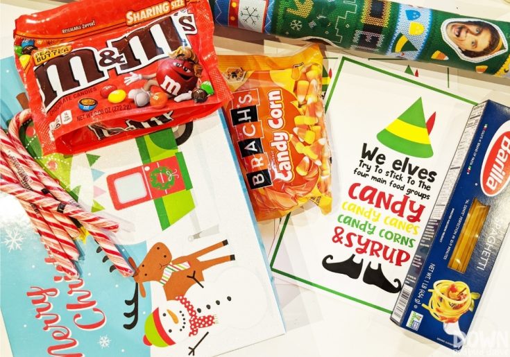 Elf Food Groups Gift Idea | Free printable sign too!