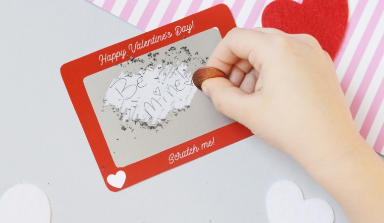 DIY Scratch Off Valentines | Free Printable Etch-A-Sketch Valentines!