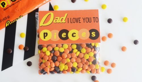 DIY Father's Day Reese's Pieces Gift Featured Image