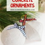 DIY Concrete Christmas Ornament