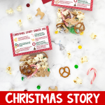 Christmas Story Snack Mix | Free printable toppers!