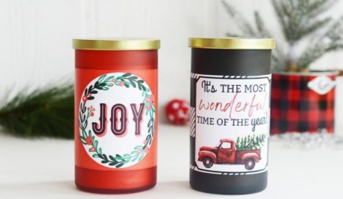 DIY Christmas Candle Labels Featured Image