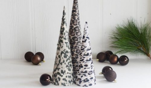 DIY Leopard Christmas Trees Featured Image
