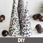 DIY Leopard Christmas Trees