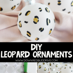DIY Leopard Ornaments