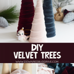DIY Velvet Trees