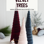 DIY Velvet Trees