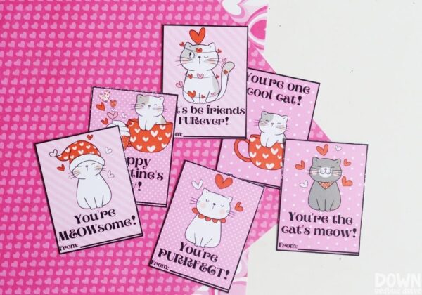Free Printable Cat Valentines - Down Redbud Drive