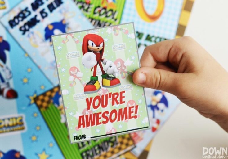 Sonic Valentines | Free printable Sonic Valentines Day cards!