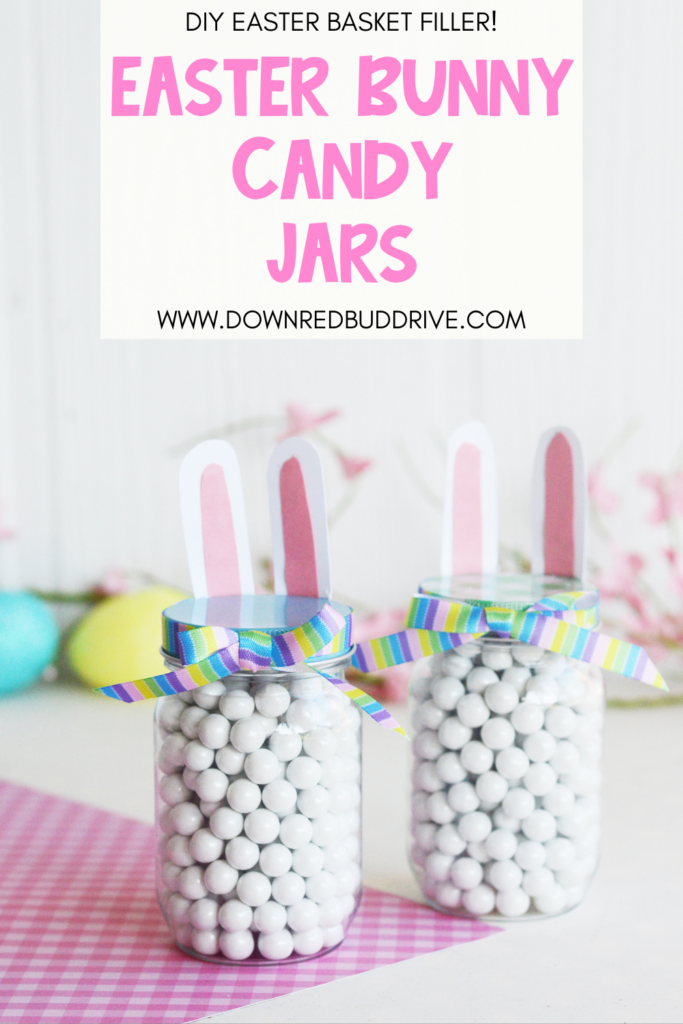 DIY Easter bunny candy jars