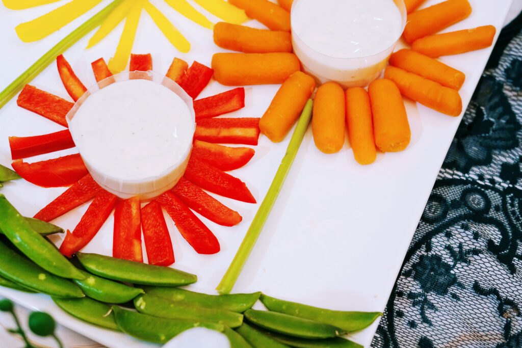 veggie flower tray