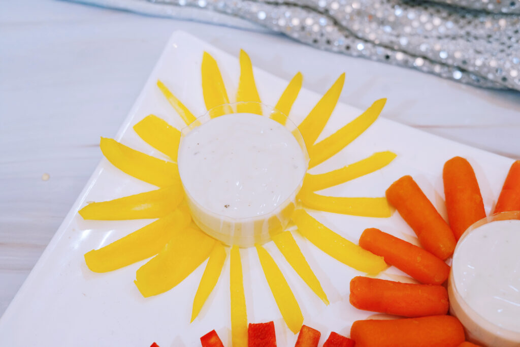 veggie flower tray