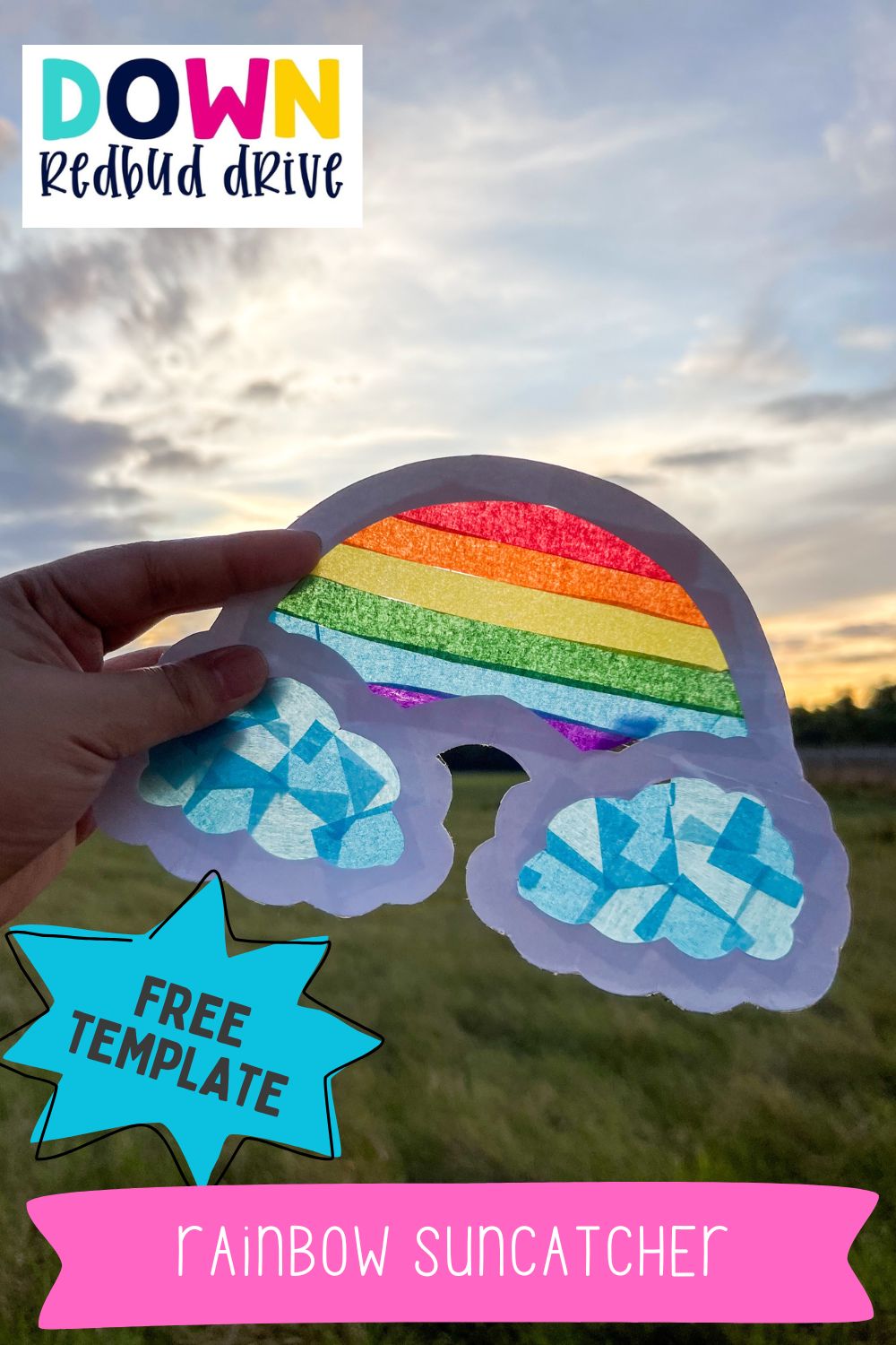 rainbow suncatcher craft 