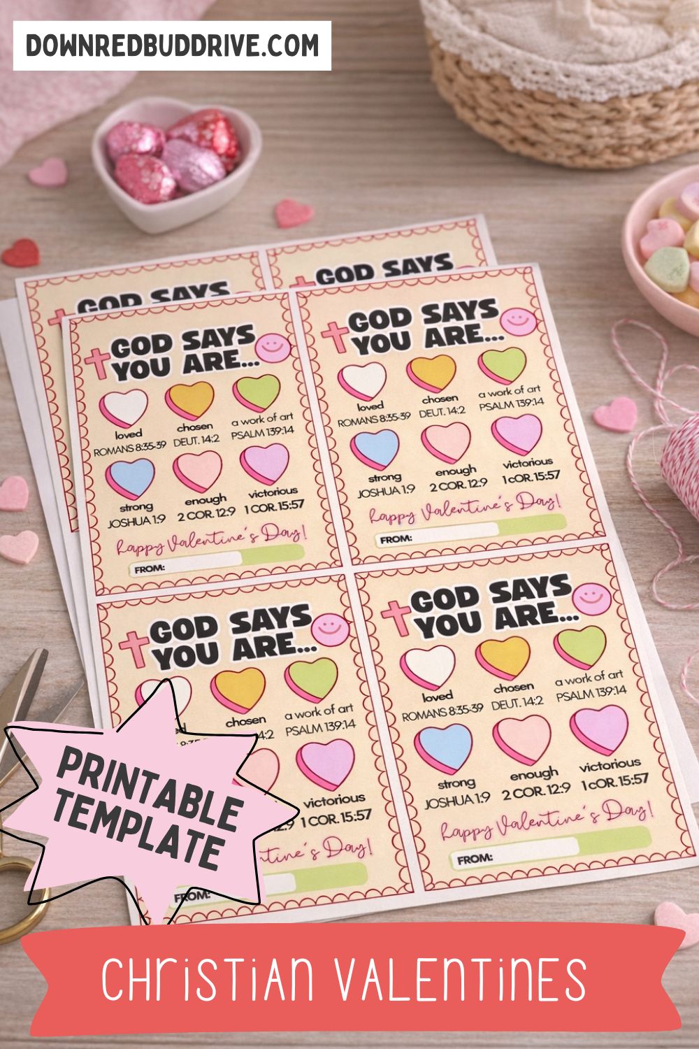 christian valentines printables 