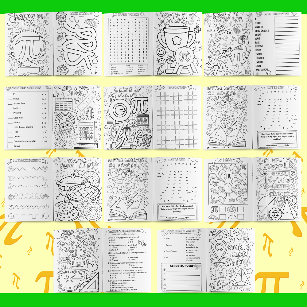 printable pi day worksheets 
