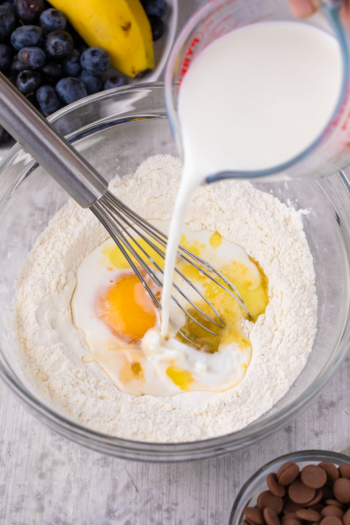 mix the wet ingredients 