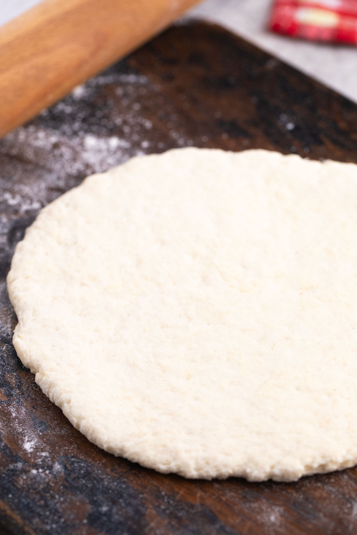 making dough for naan