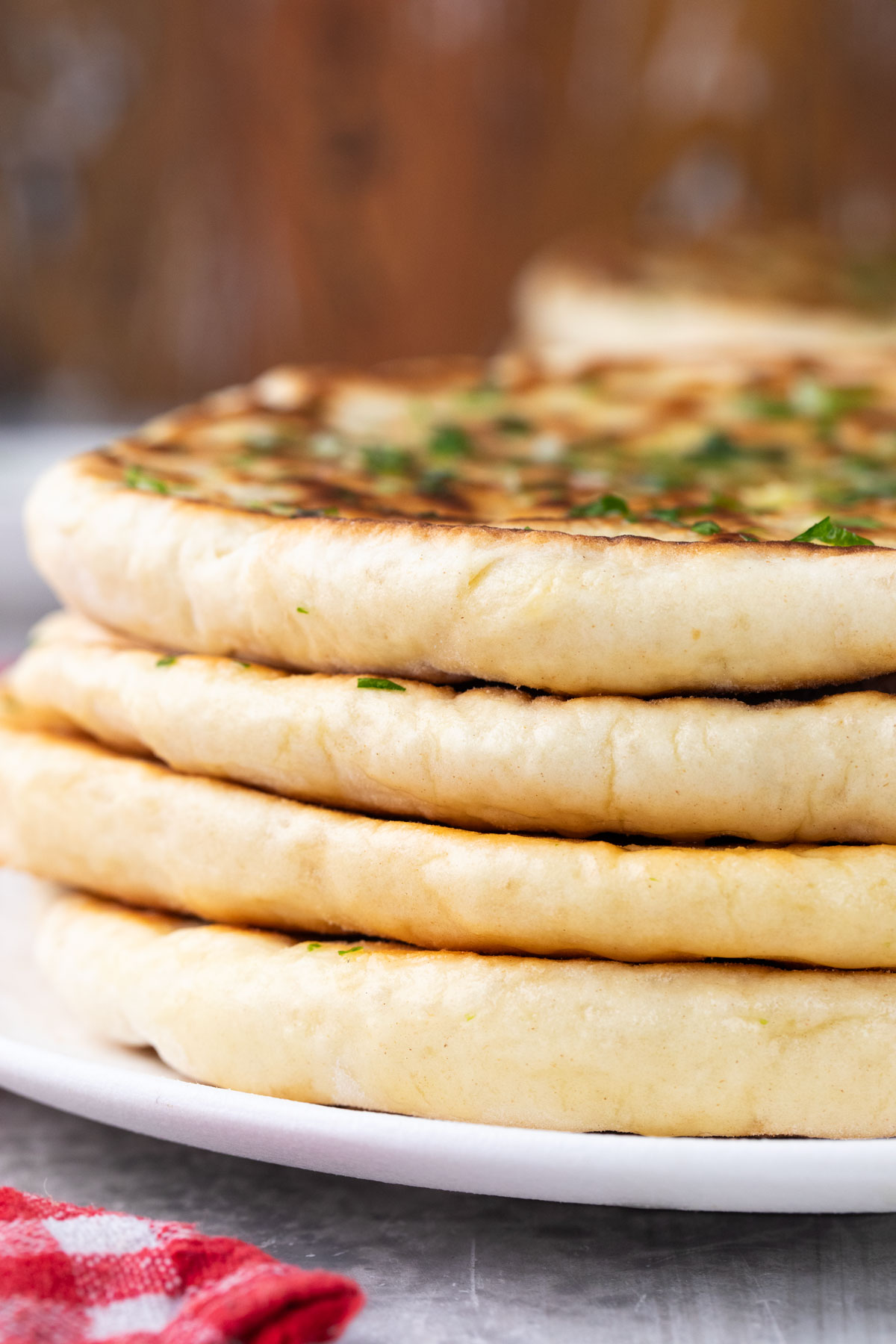 homemade naan flatbread 
