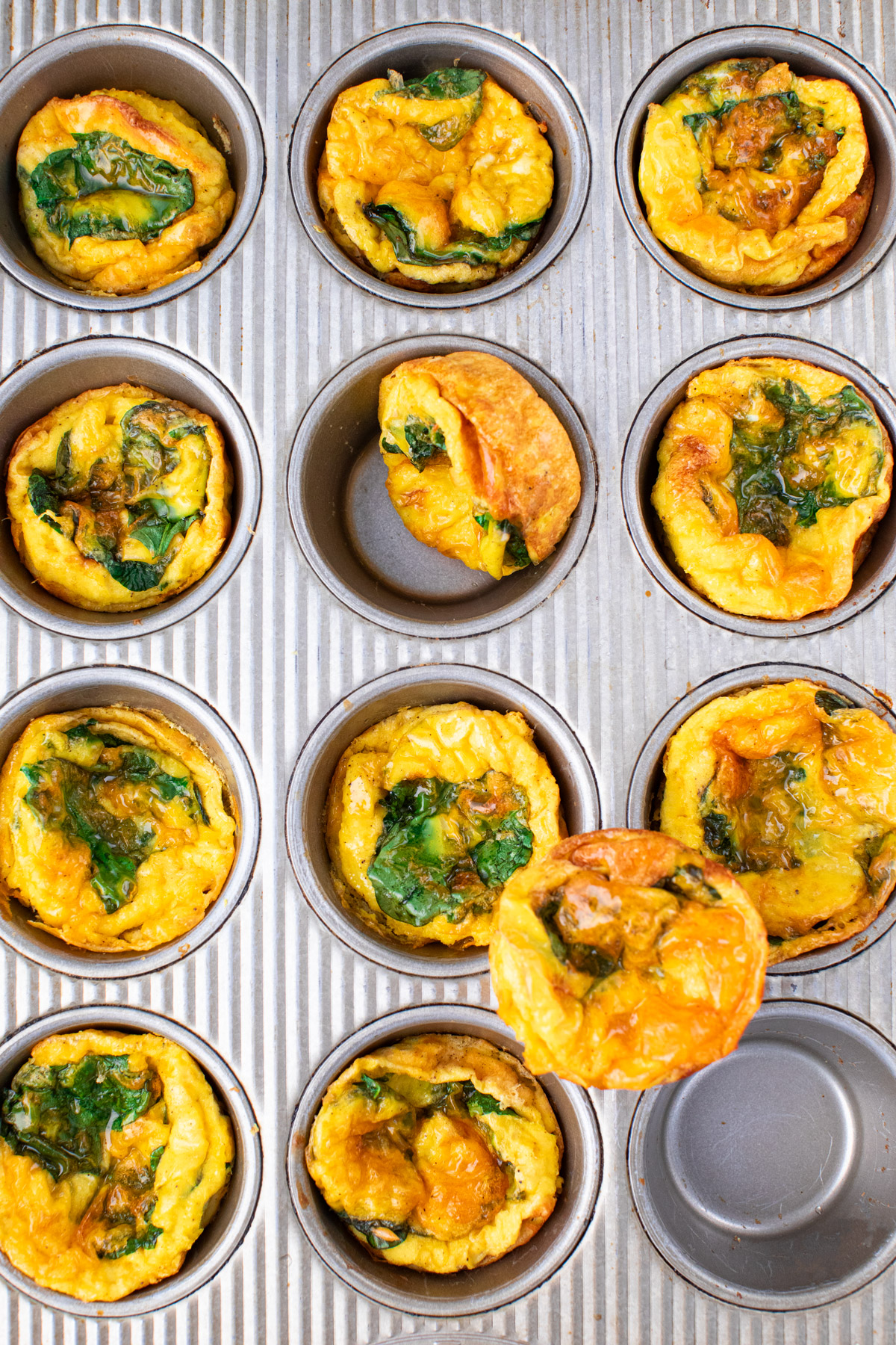 egg bites in muffin pan