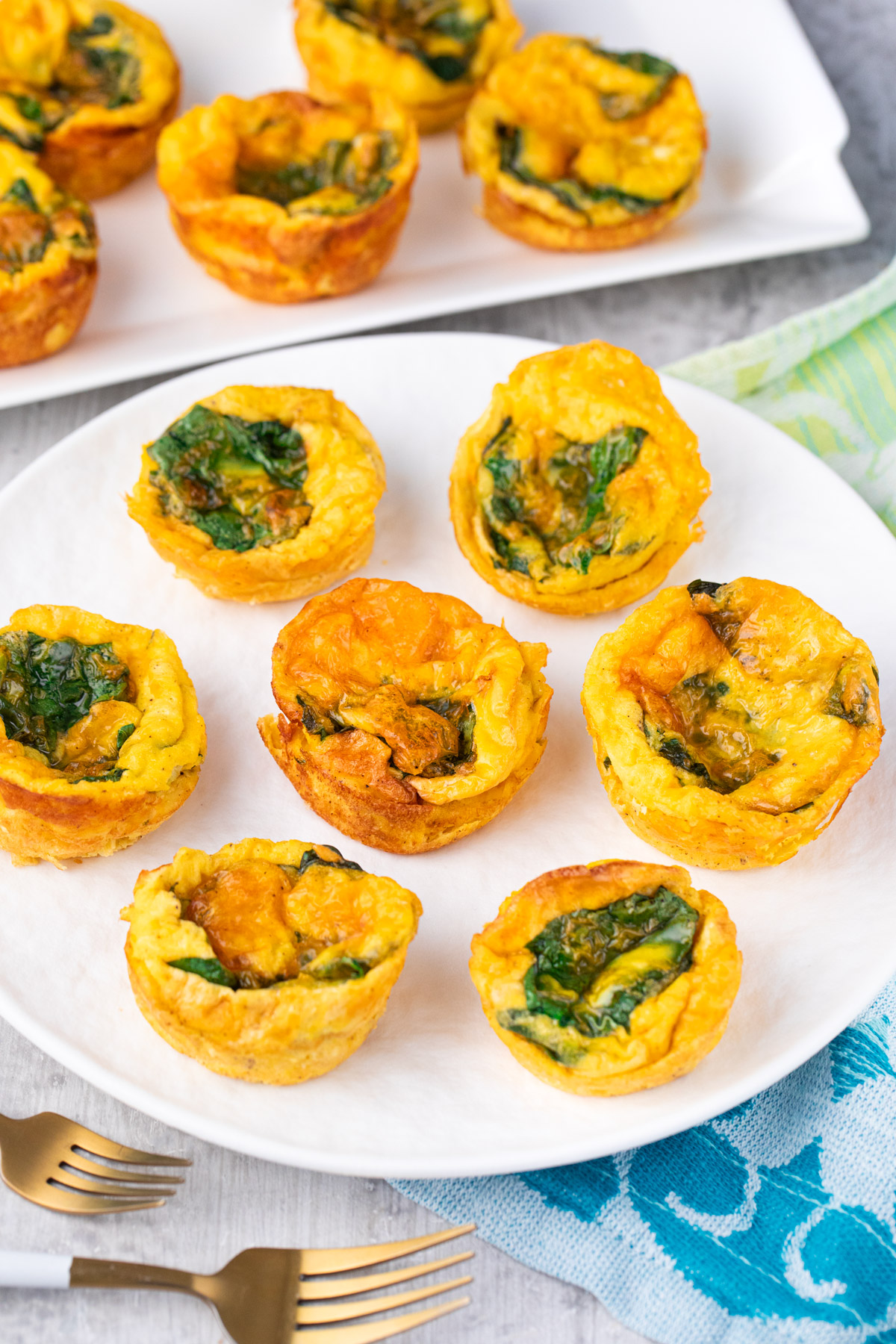 egg bites on a plate 
