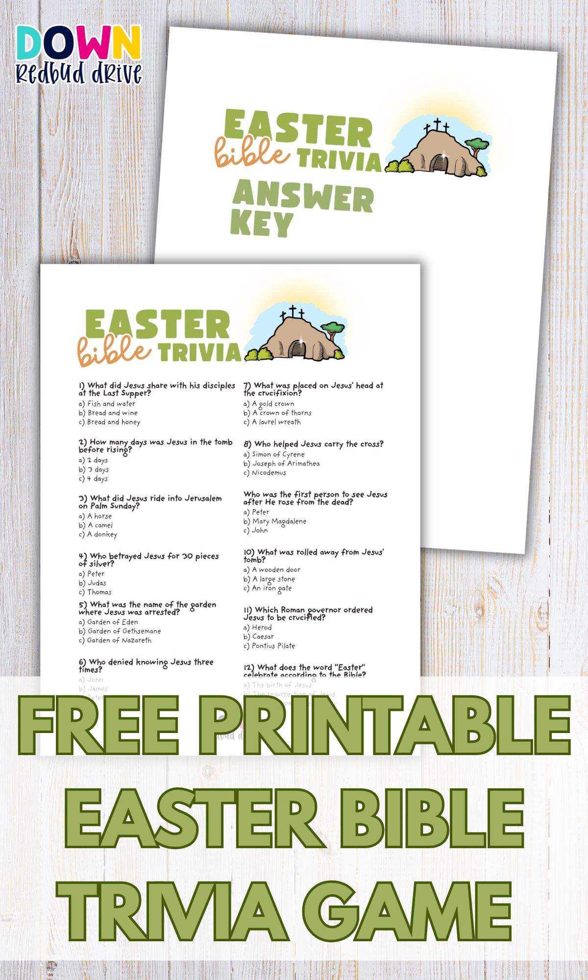 easter bible trivia question and answers printable game