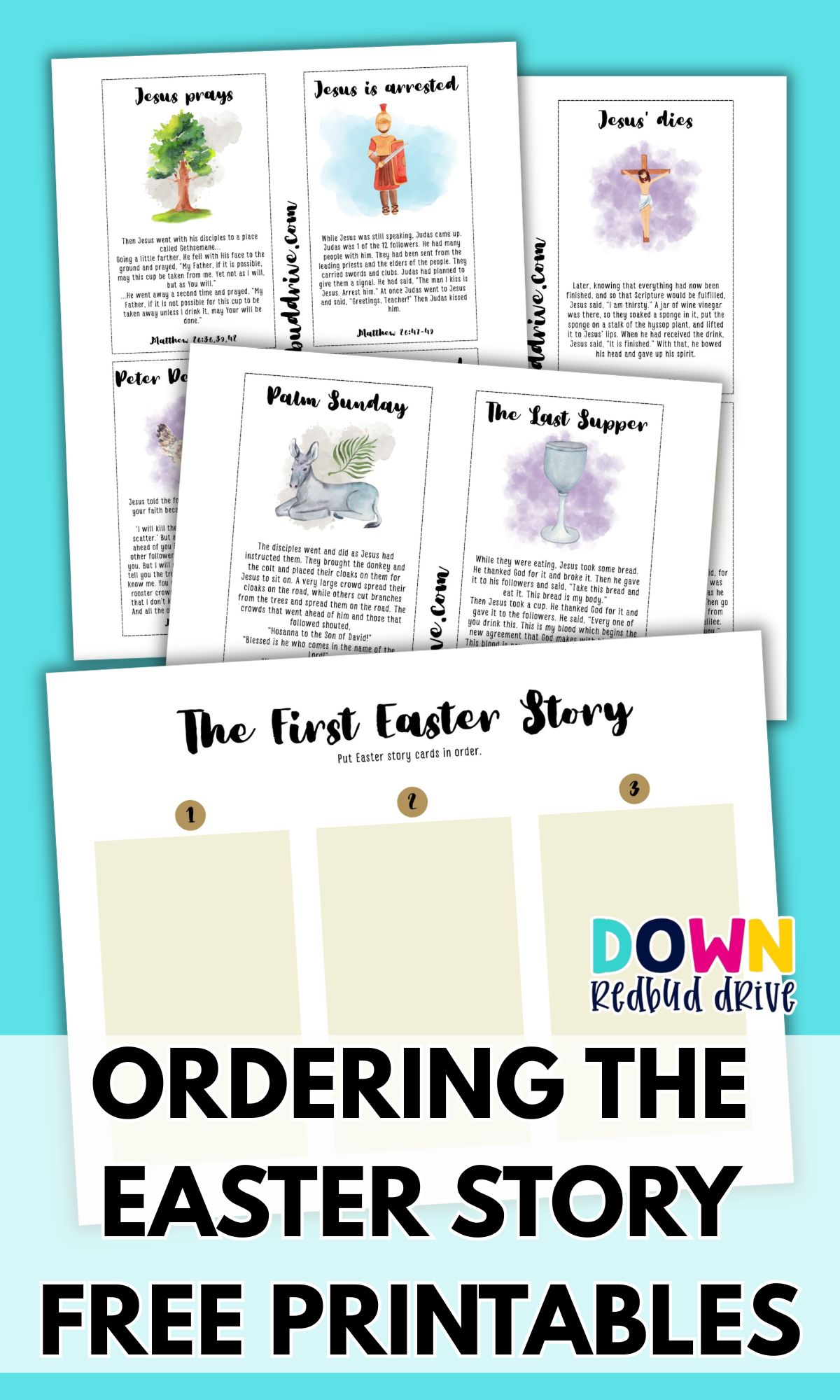 ordering the easter story printables 