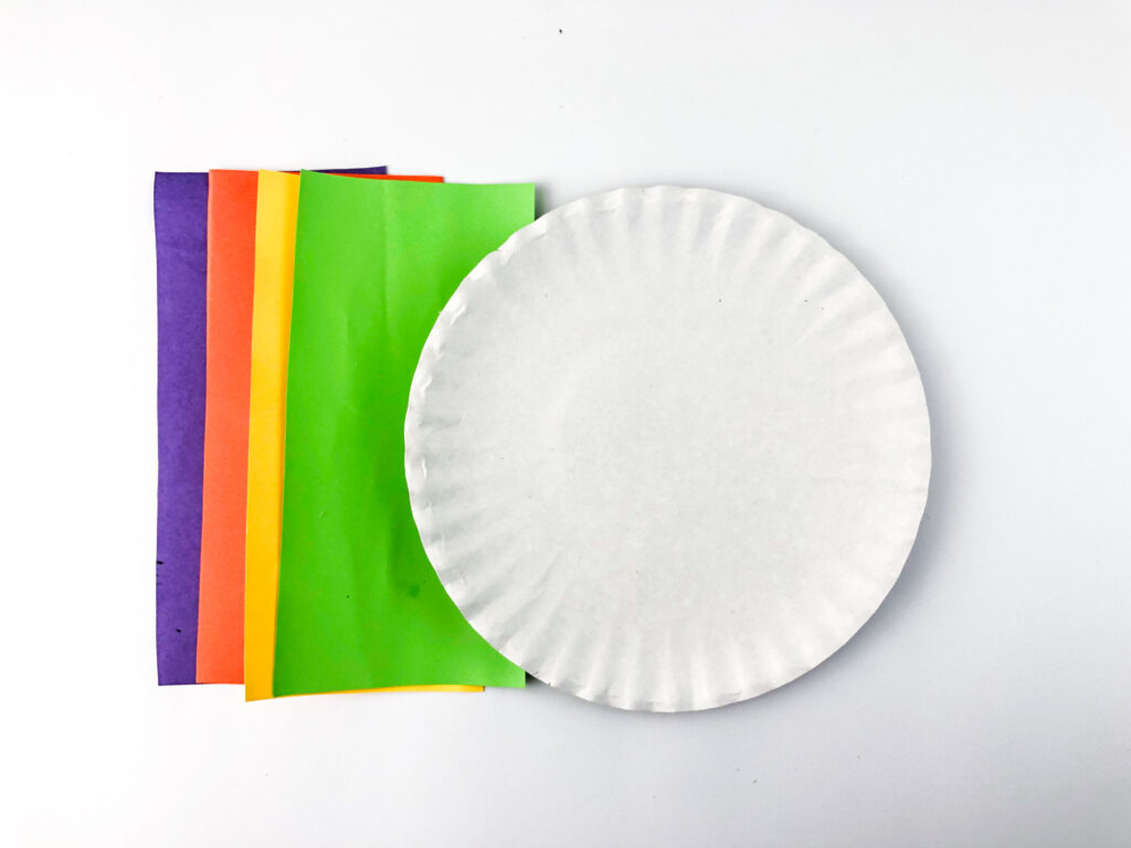 paper plate and construction paper
