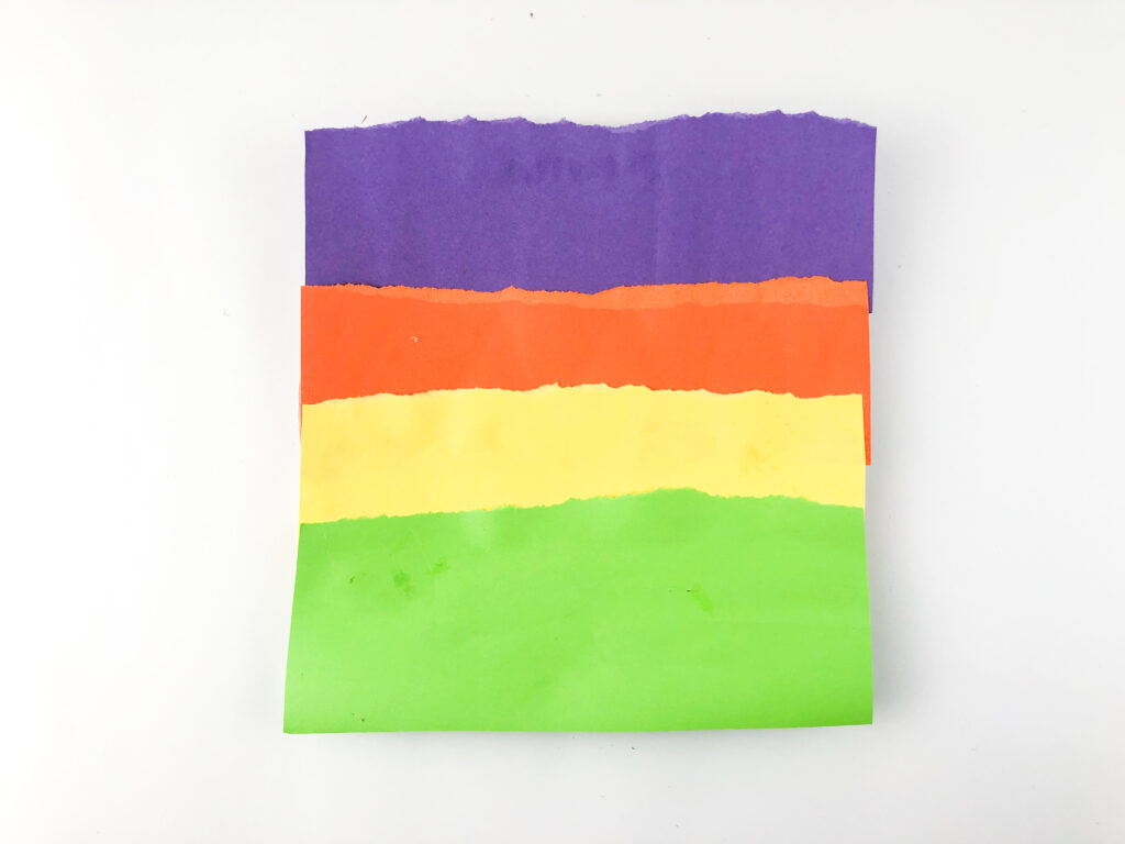 paper plate fully covered with construction paper